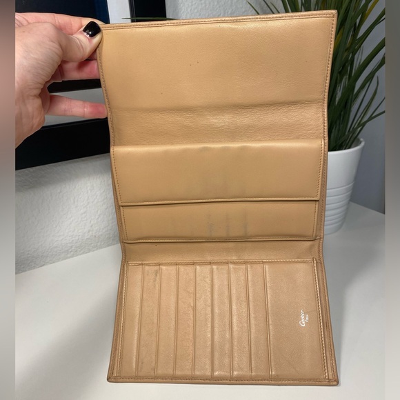 Cartier Tan Leather Wallet - Picture 10 of 16